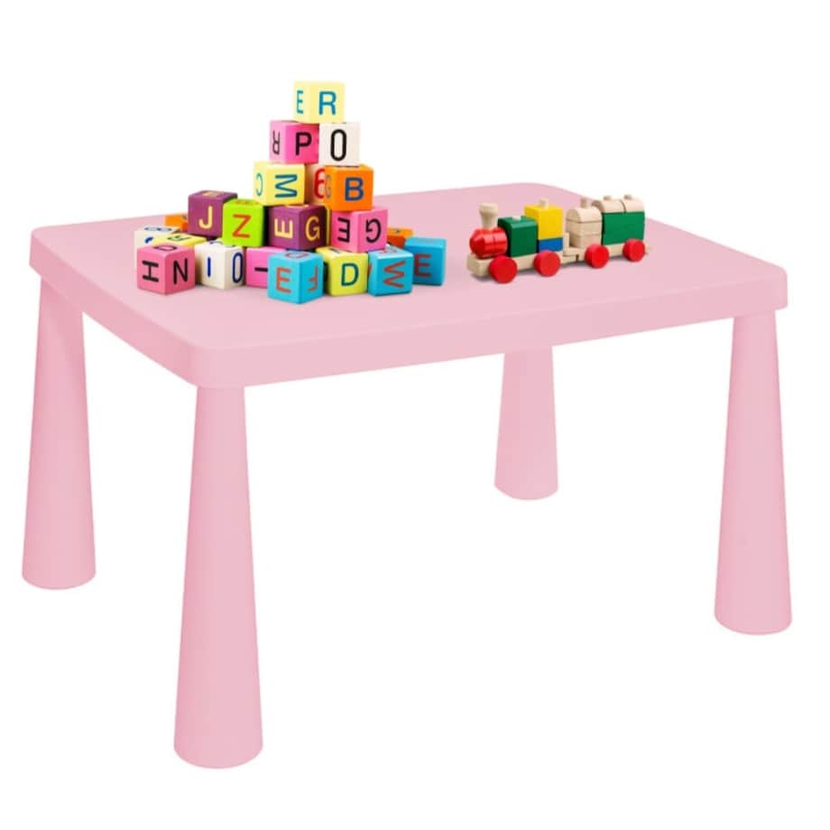 Stolik dla dzieci różowy plastikowy do pokoju dziecka dziecięcy