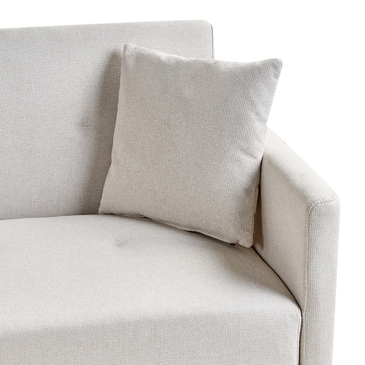 Sofa rozkładana dla 3 osób LUCAN Jasnobeżowy