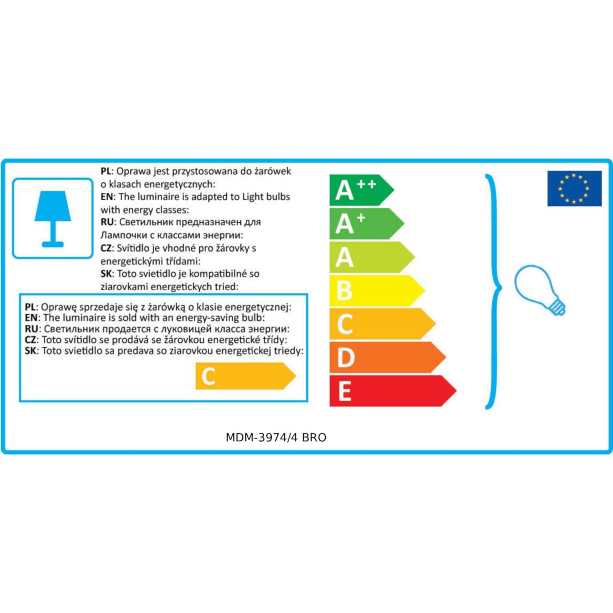LAMPA wisząca AMILY MDM-3974/4 BRO Italux metalowa OPRAWA szklane kule ZWIS balls złote białe