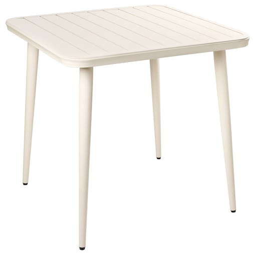 Stół ogrodowy NATURNO 80 cm 80 cm Metal Jasnobeżowy