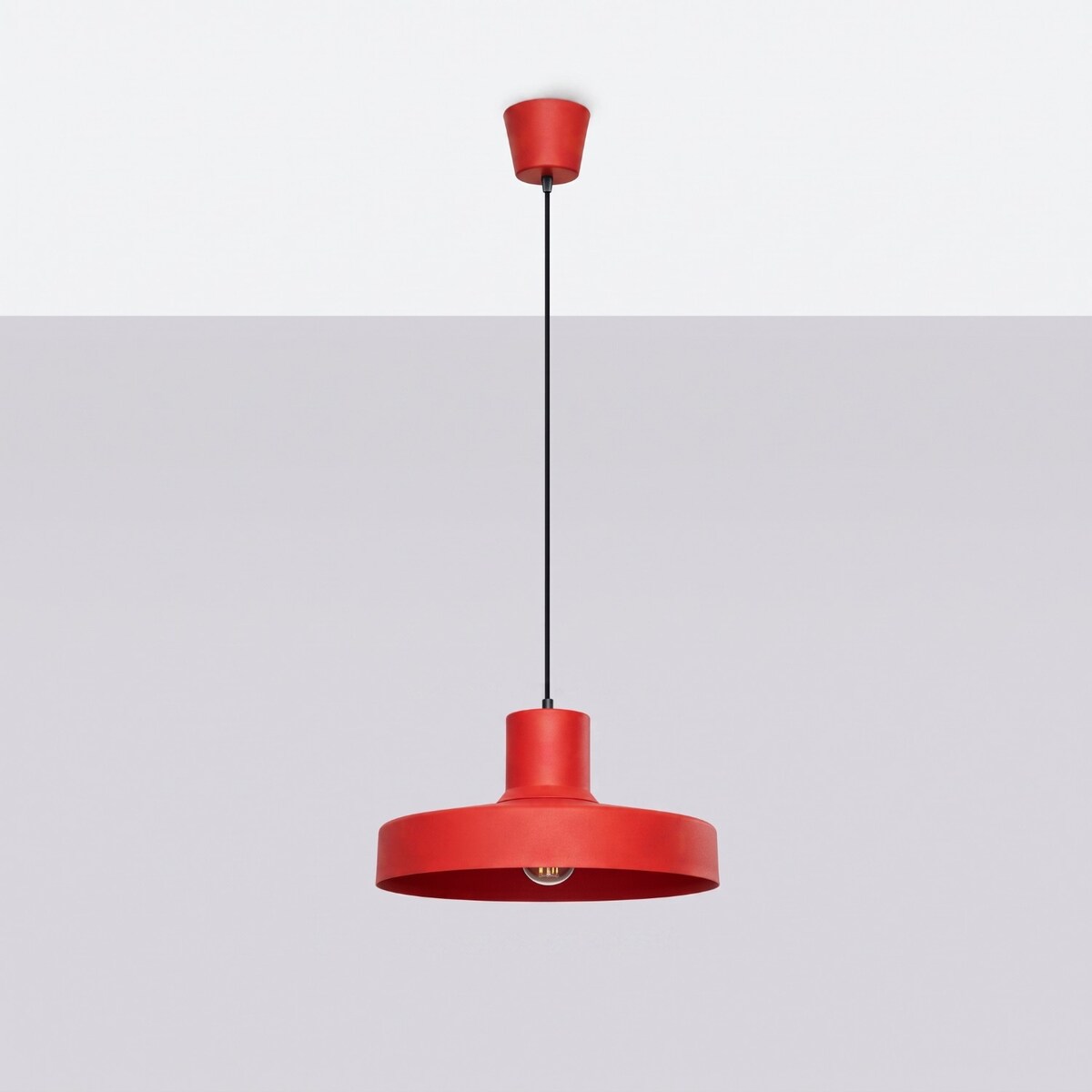 Lampa wisząca BILO czerwona