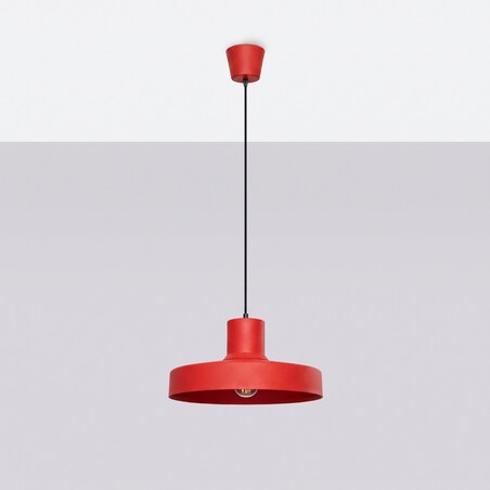 Lampa wisząca BILO czerwona