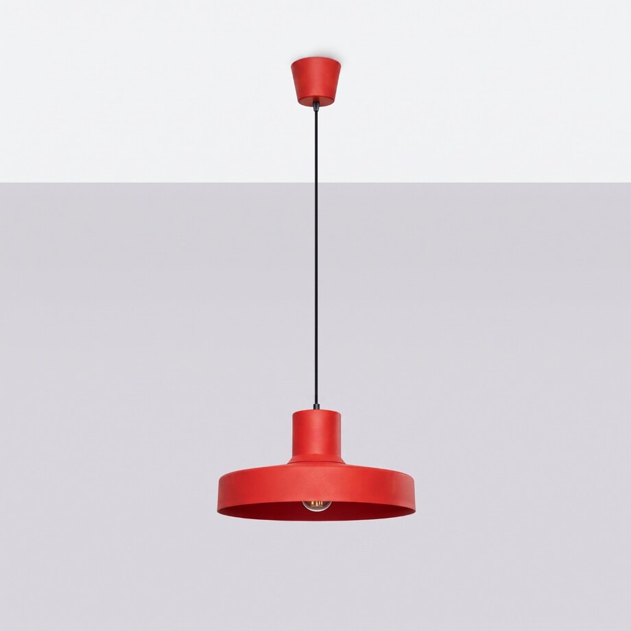 Lampa wisząca BILO czerwona
