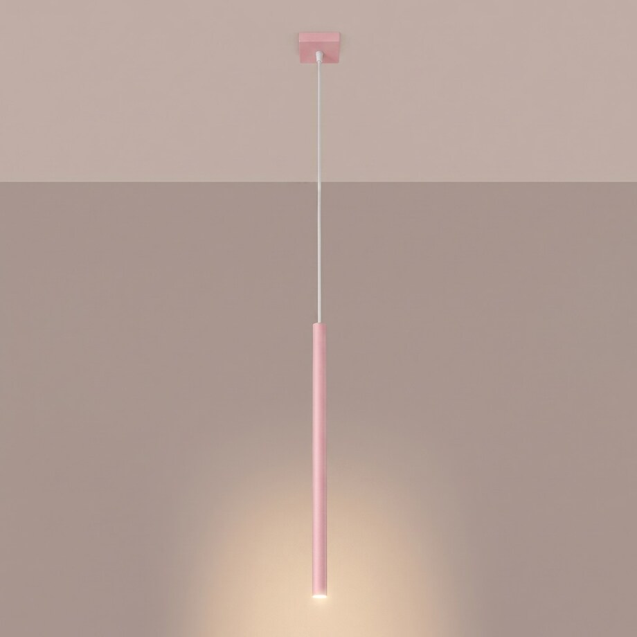 Lampa wisząca PASTELO 1 różowa