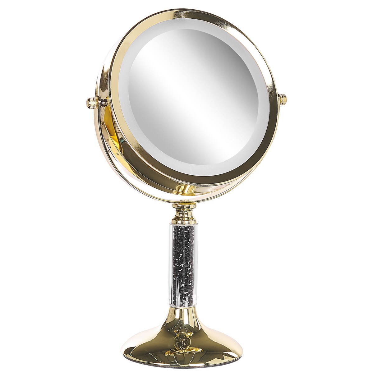 Lusterko kosmetyczne LED ø 18 cm złote BAIXAS