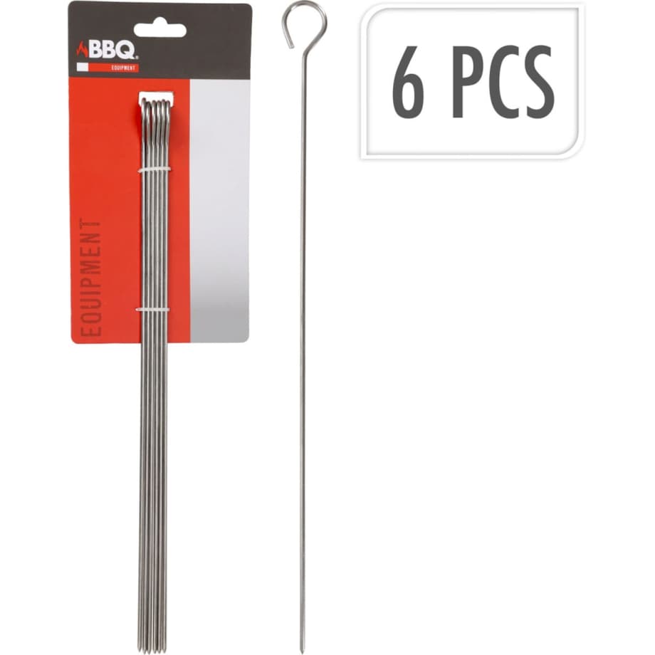 Szpikulec do szaszłyków stal nierdzewna 35,5 cm 6szt