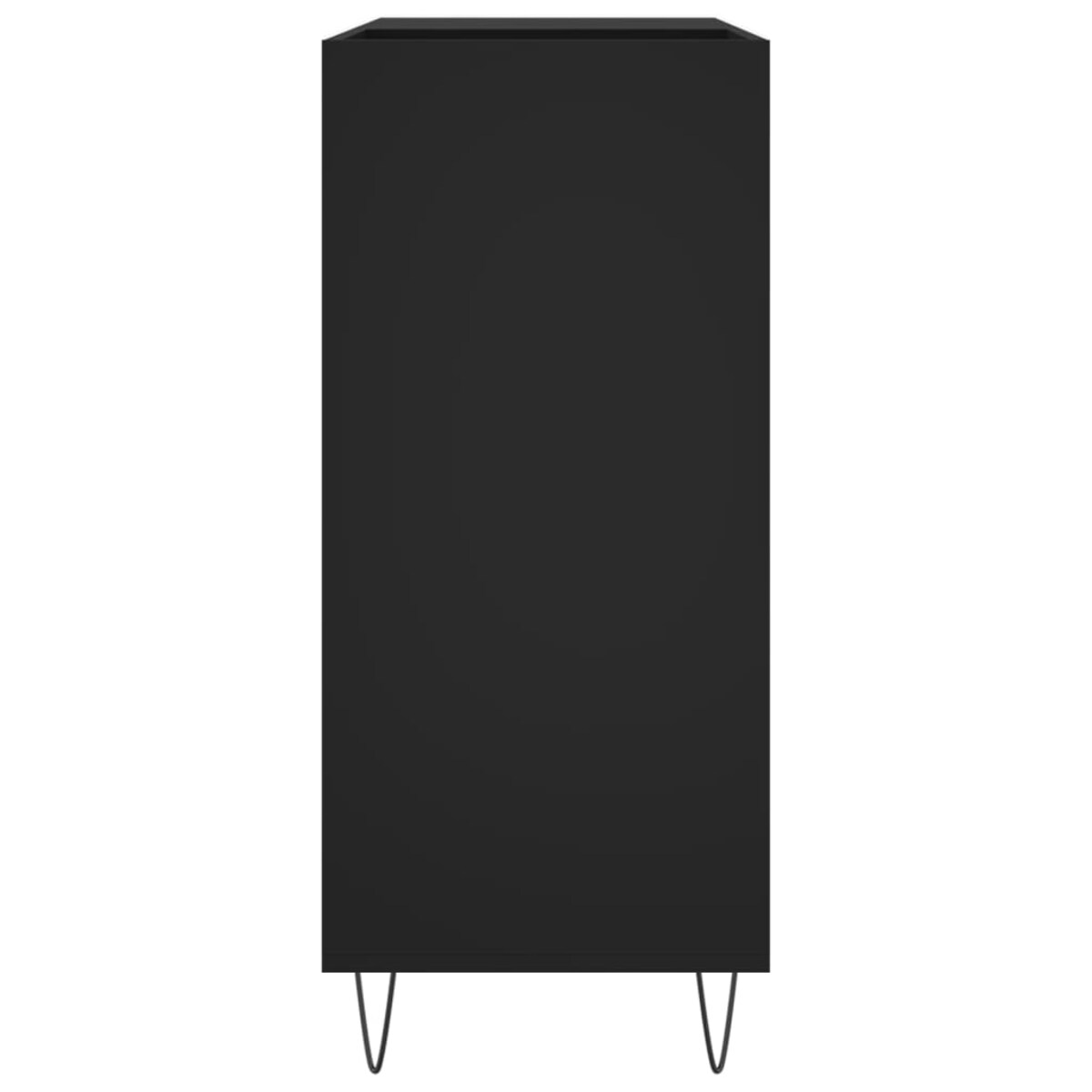 vidaXL Szafka na płyty, czarna, 84,5x38x89 cm, materiał drewnopochodny