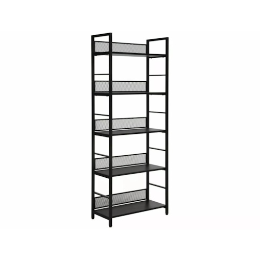Regał na książki RAW R5 czarny/czarny mat