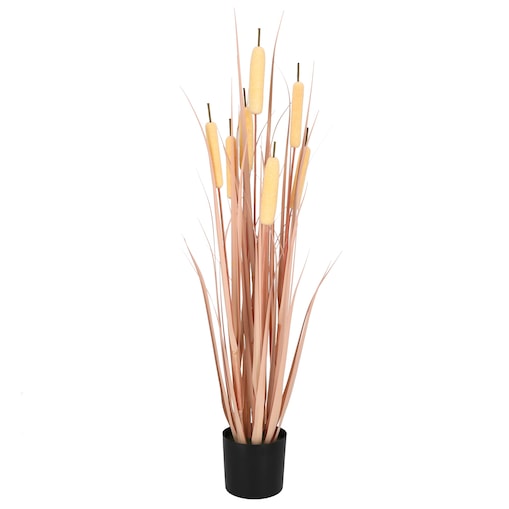 Trawa PAŁKA WODNA w doniczce SZTUCZNA 38 cm KWIATY