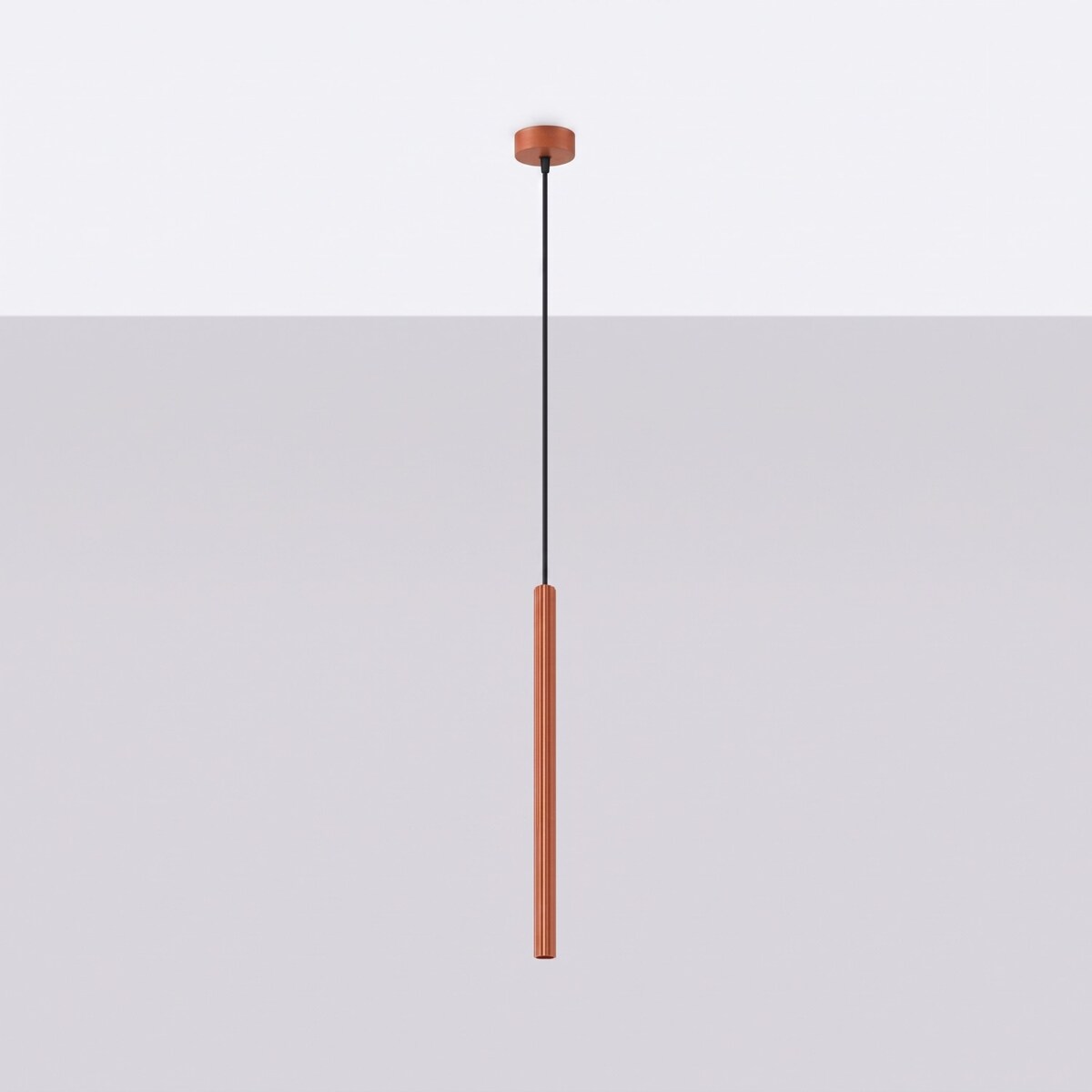Lampa wisząca ARCHE 1 ochra czerwona