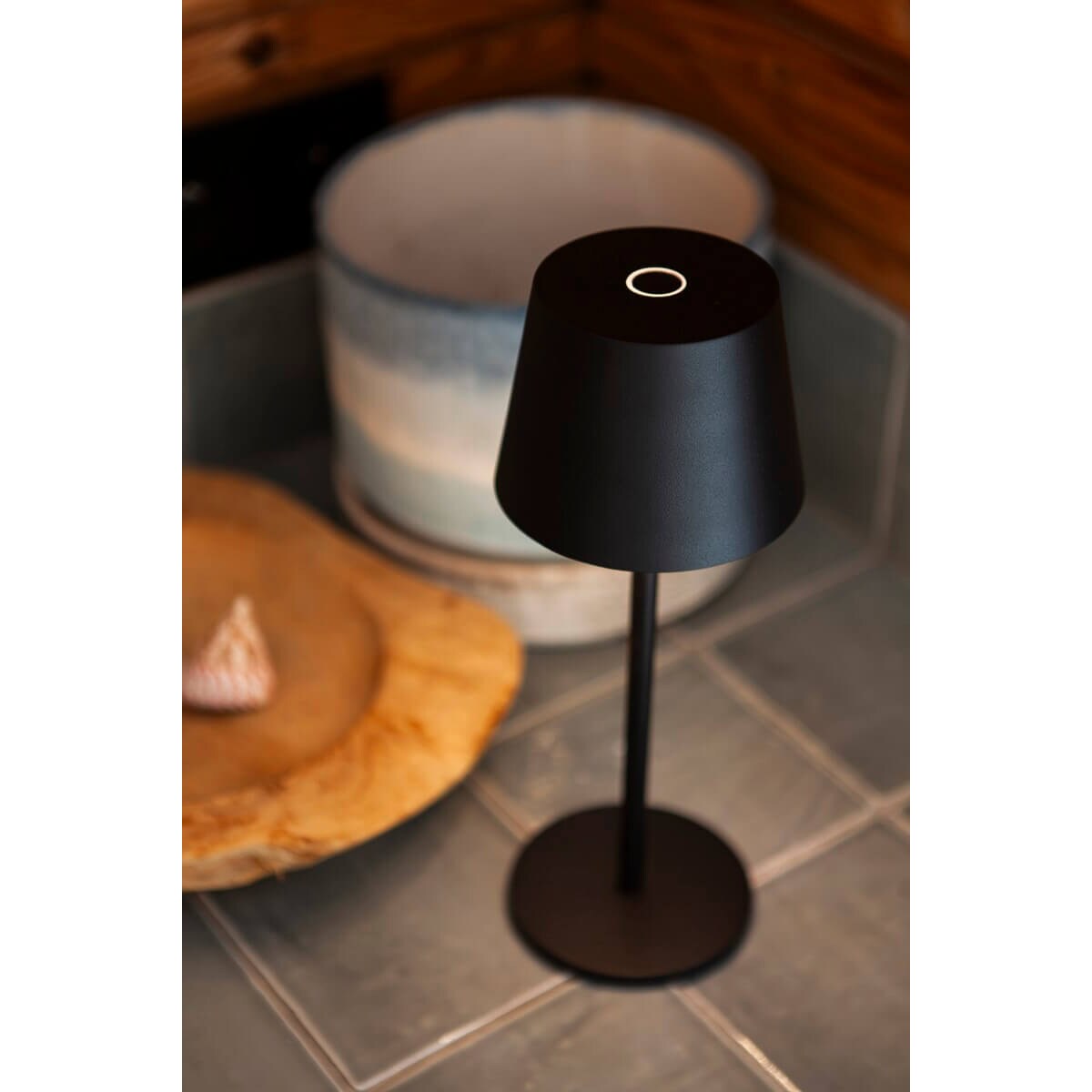 Regulowana lampka stojąca Roble 8500601012 Lutec IP54 LED 1,1W 3000K czarny