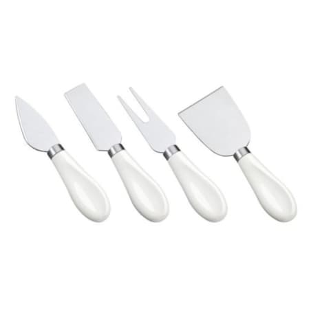 Zestaw 4 noży do sera z porcelanowymi uchwytami Formaggio Cilio