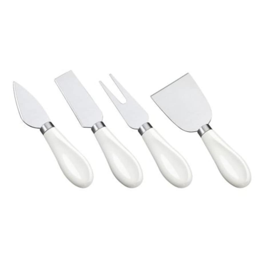 Zestaw 4 noży do sera z porcelanowymi uchwytami Formaggio Cilio