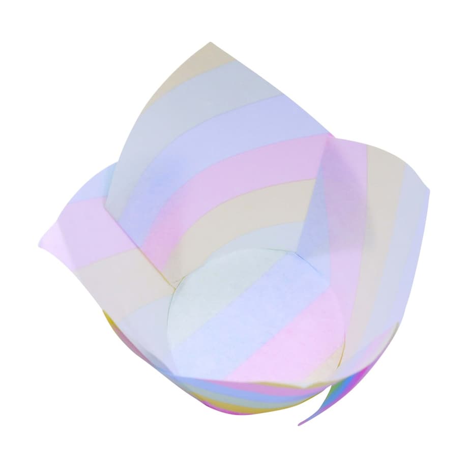 PME Papilotki tulipanowe do muffinek - kolory tęczy (24 sztuki)