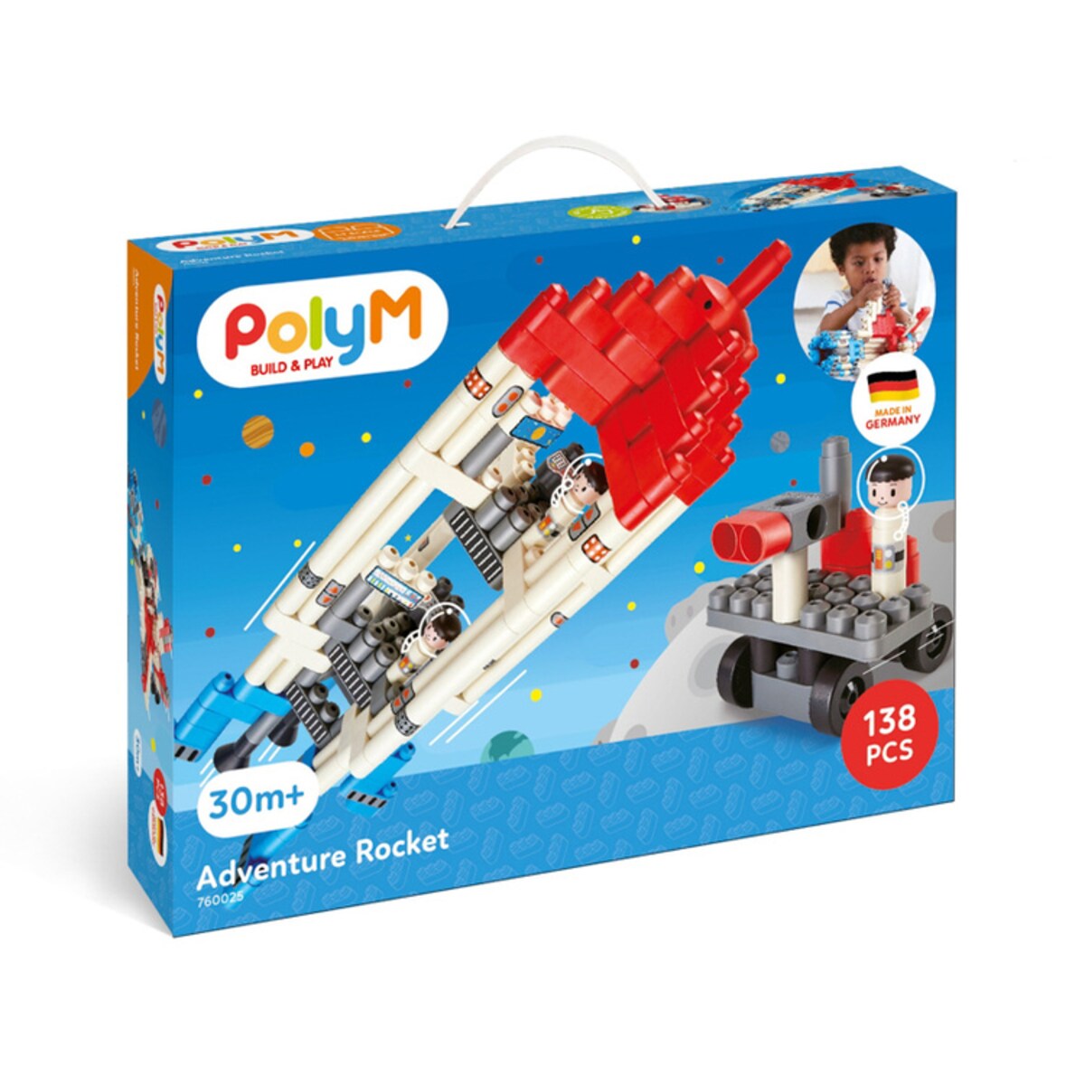 Miękkie Klocki Konstrukcyjne Rakieta 138 el. 2+ PolyM