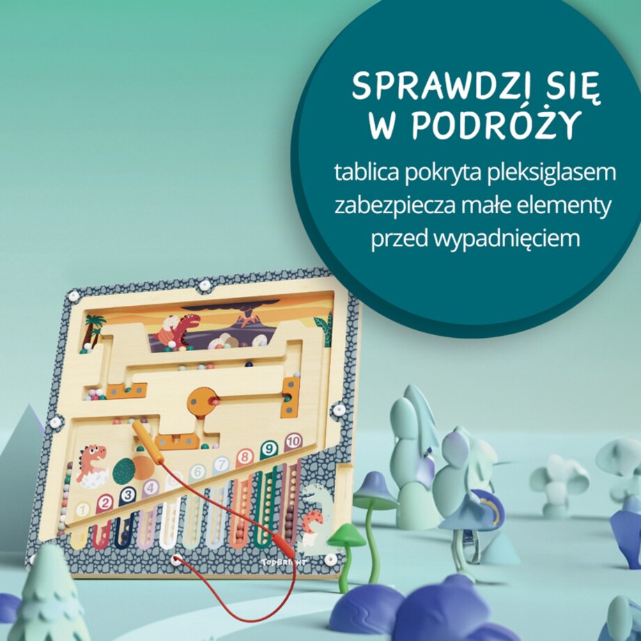 Jaja dinozaura zabawka magnetyczna dla dzieci z rysikiem 36 mies.+ Top Bright