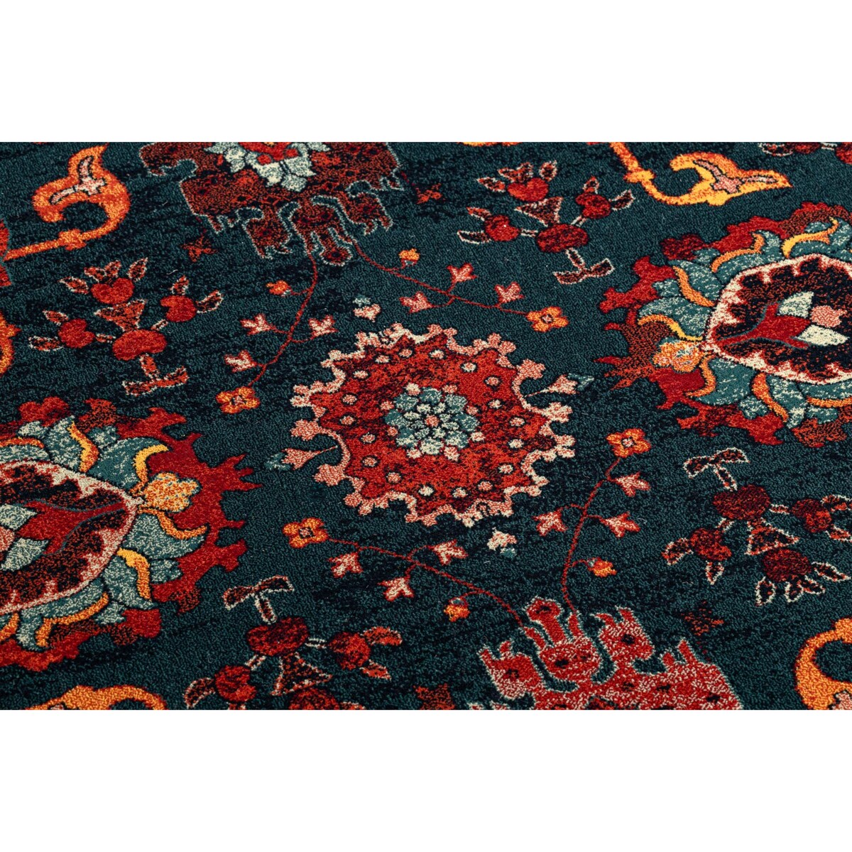 Dywan wełniany POLONIA Tesoro Ramka granat 170x235 cm