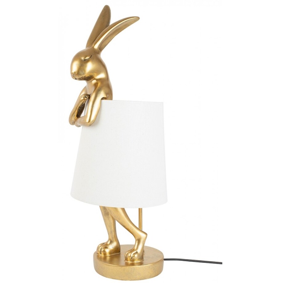 Biurkowa lampka stołowa Rabbit Kare 61598 złota biała