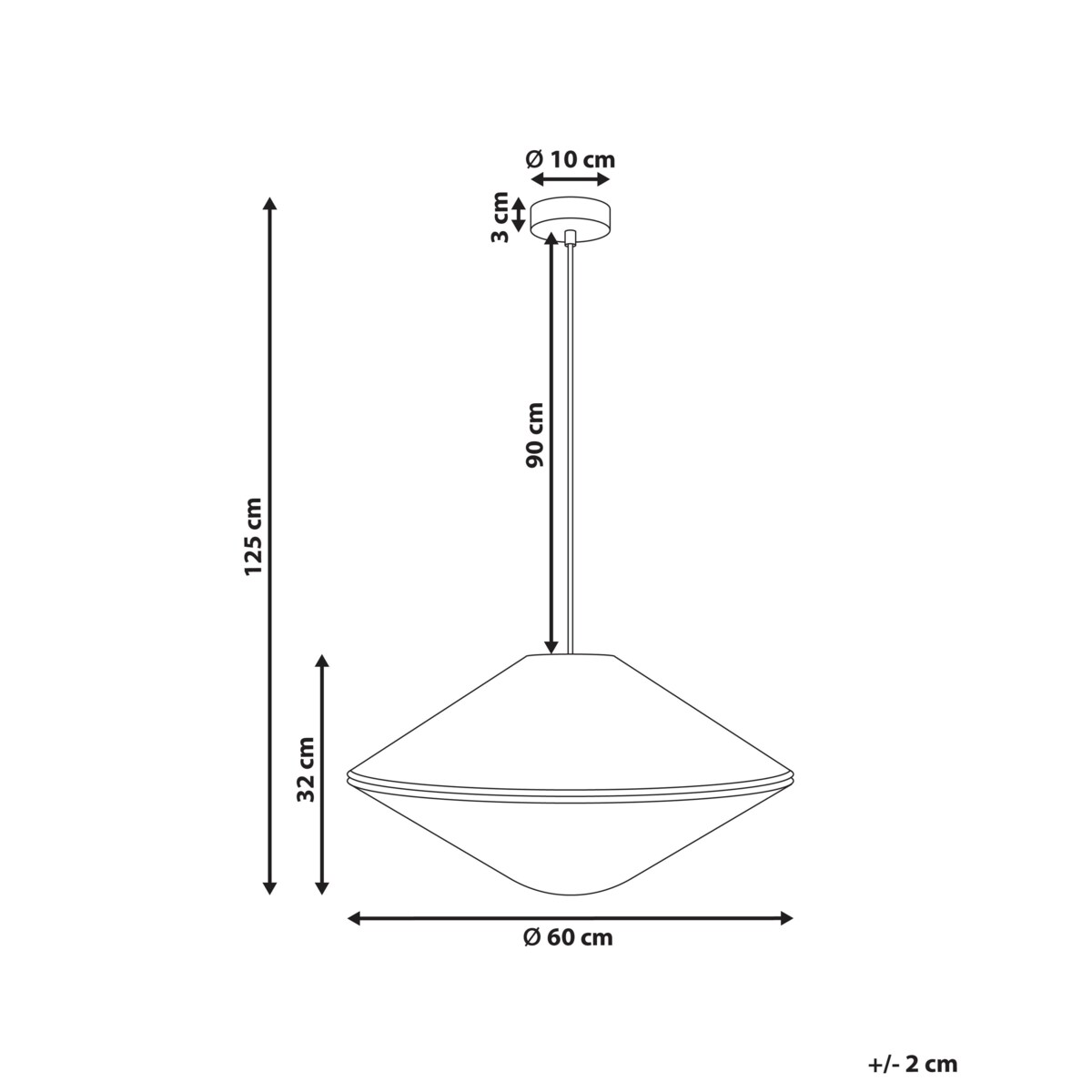 Lampa wisząca CAVES Papierowa plecionka Naturalny