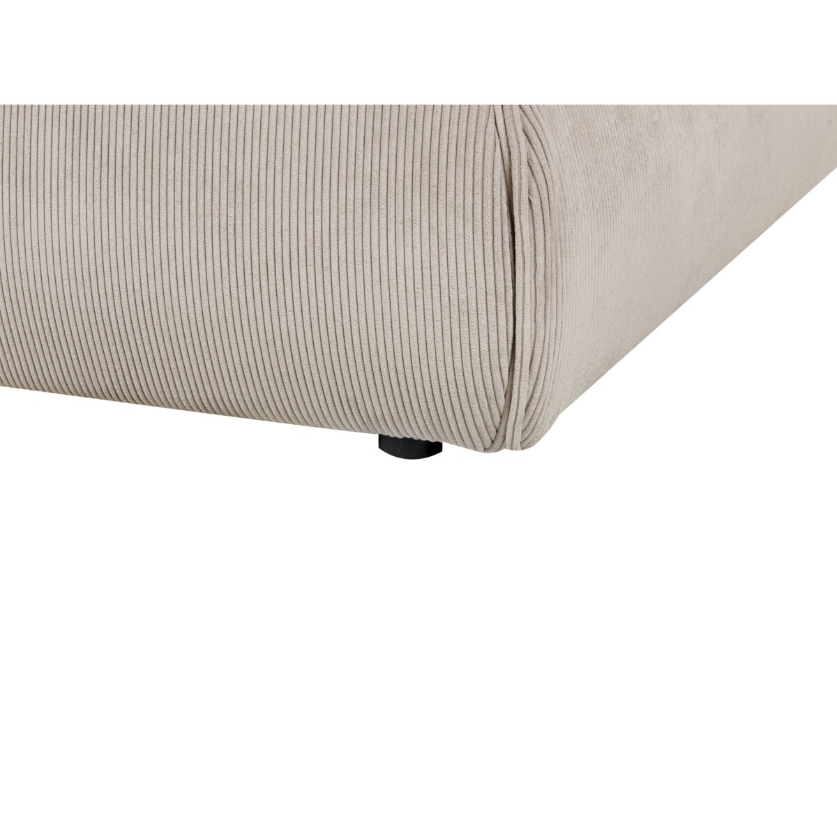 Łóżko wodne sztruksowe 180 x 200 cm beżowoszare VINAY