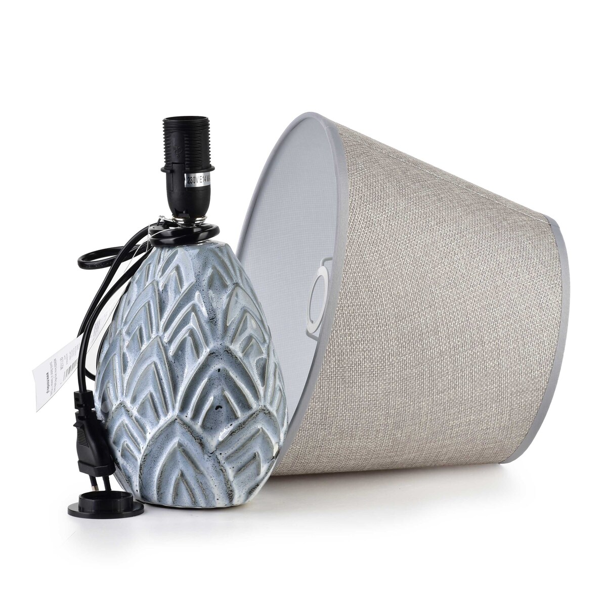 LETI WOOD Lampa stołowa 13.5x9x33cm