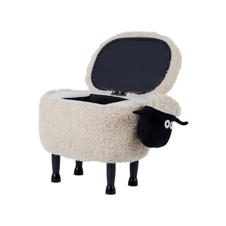 Pufa zwierzak ze schowkiem beżowa SHEEP
