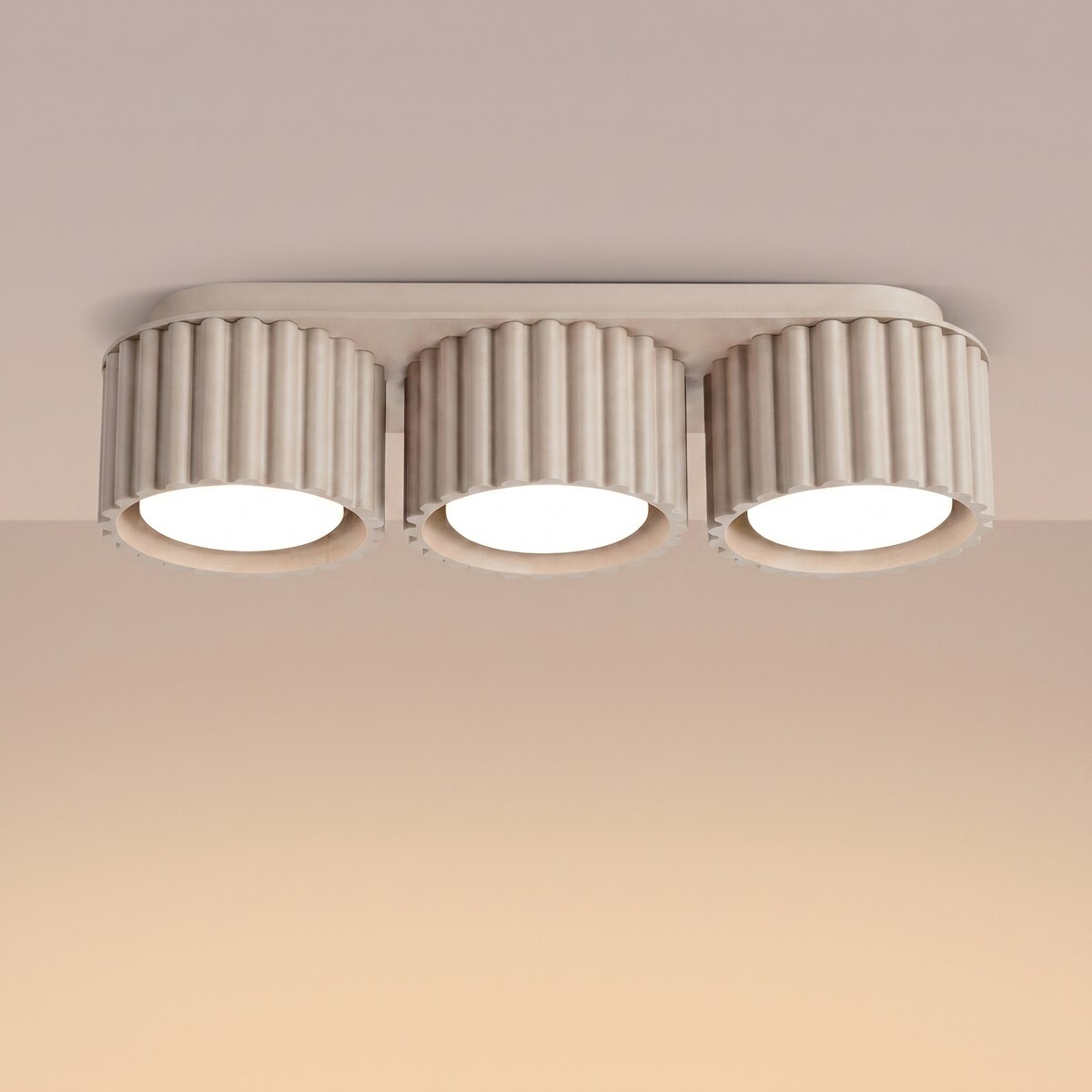 Plafon AURA 3 taupe Gx53