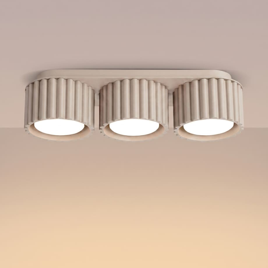 Plafon AURA 3 taupe Gx53