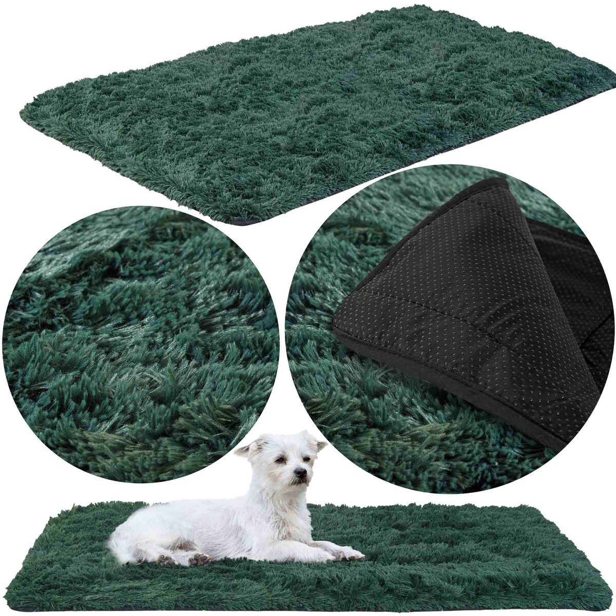 Dywan Shaggy Futrzany Pluszowy Antypoślizgowy Do Salonu Pokoju 160X220 Cm