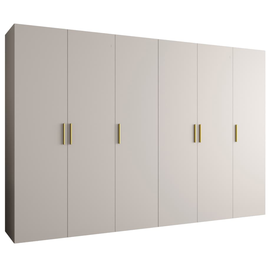 Szafa uchylna otwierana BARI 1 300 wys. 202 cm Kaszmir + u. Złoty