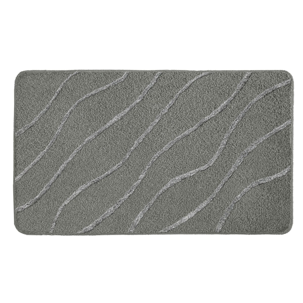 Kleine Wolke Tram Dywanik łazienkowy Anthracite Ciemny Szary 80x140 cm