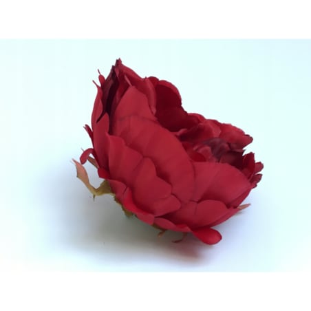 SZTUCZNA PIWONIA CZERWONA główka kwiat na stroik