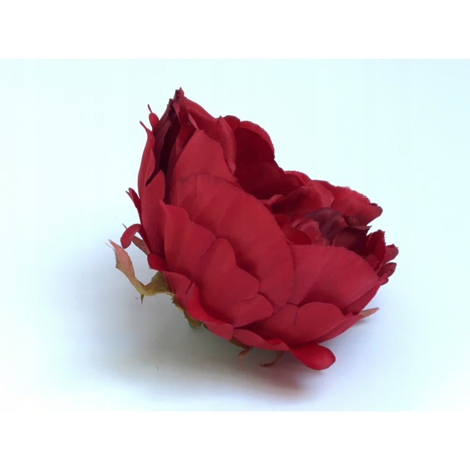 SZTUCZNA PIWONIA CZERWONA główka kwiat na stroik