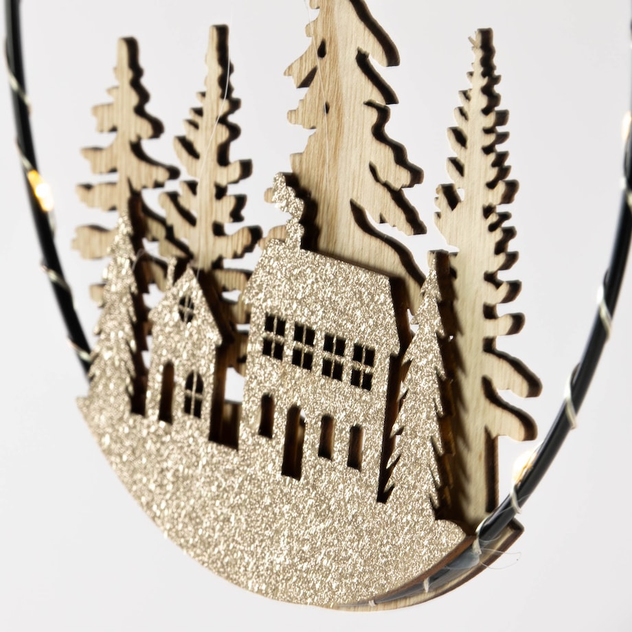 Dekoracja świąteczna z LED do zawieszenia, Ø 20 cm