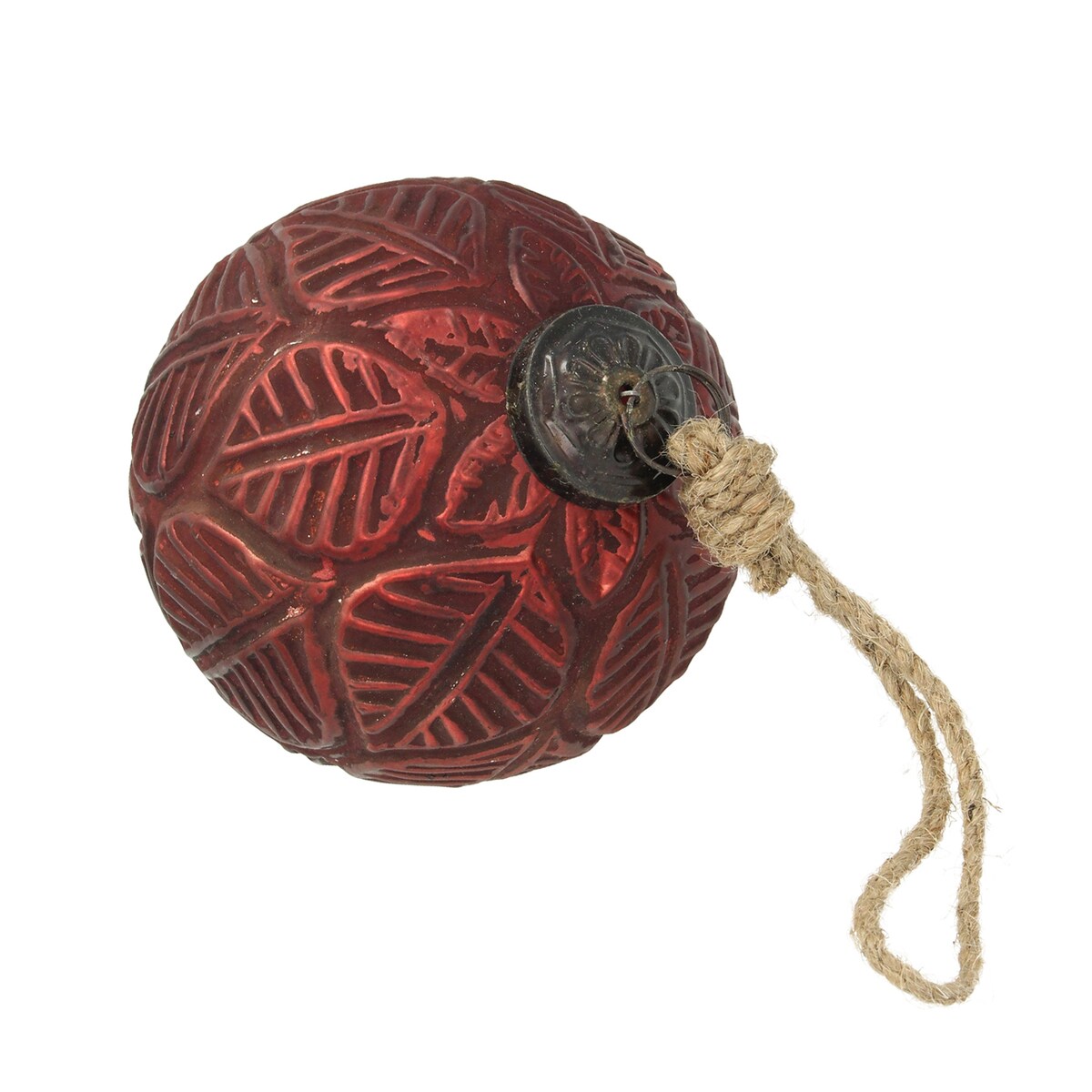 Bombka Vintage Crimson ⌀10 cm red boże narodzenie, święta, świąteczne, czerwony, 10x10 cm