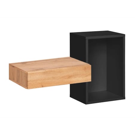 Konsola wisząca EASY 100x60 czarna/dąb wotan