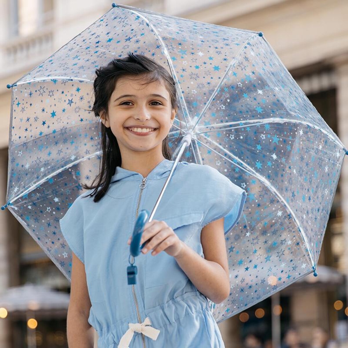 Długi parasol młodzieżowy, gwiazdki