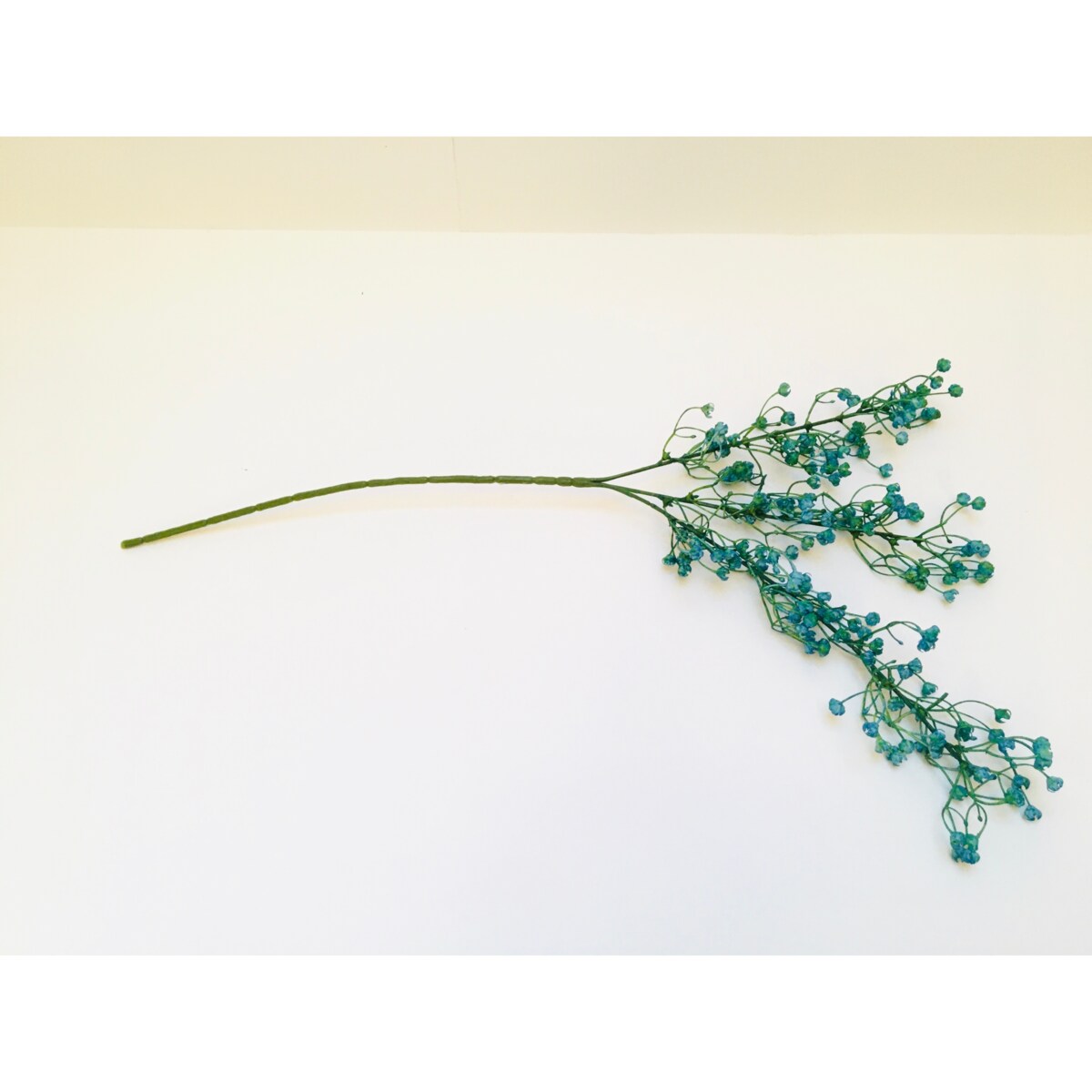 GAŁĄZKA DODATEK do stroika bukietu drobna gipsówka sztuczna niebieska pik