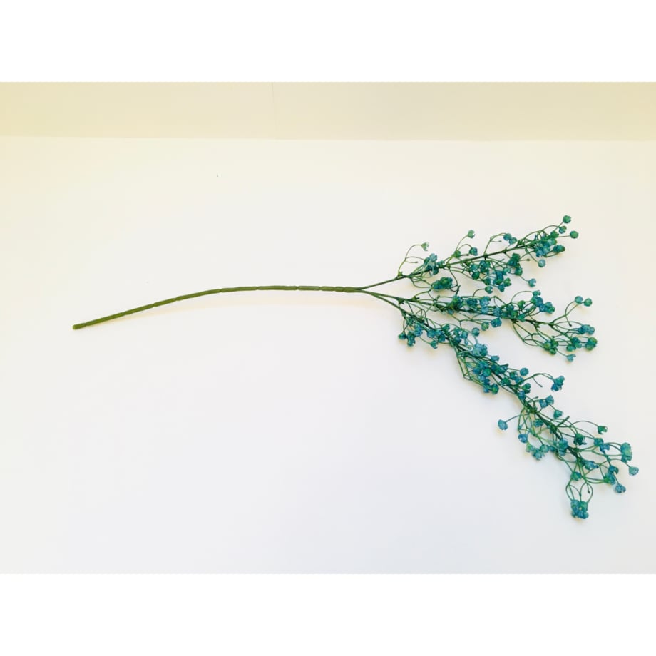 GAŁĄZKA DODATEK do stroika bukietu drobna gipsówka sztuczna niebieska pik