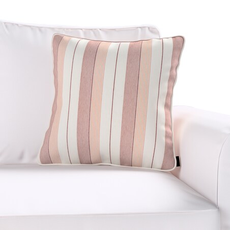 Poszewka Gabi na poduszkę 45x45 czerwone pasy