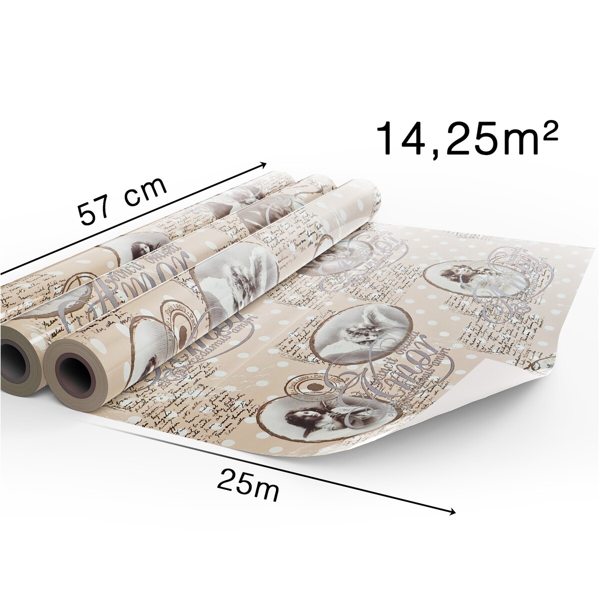 Papier do pakowania prezentów 25 METRÓW MEGAROLKA Świąteczny Do Paczek Ozdobny