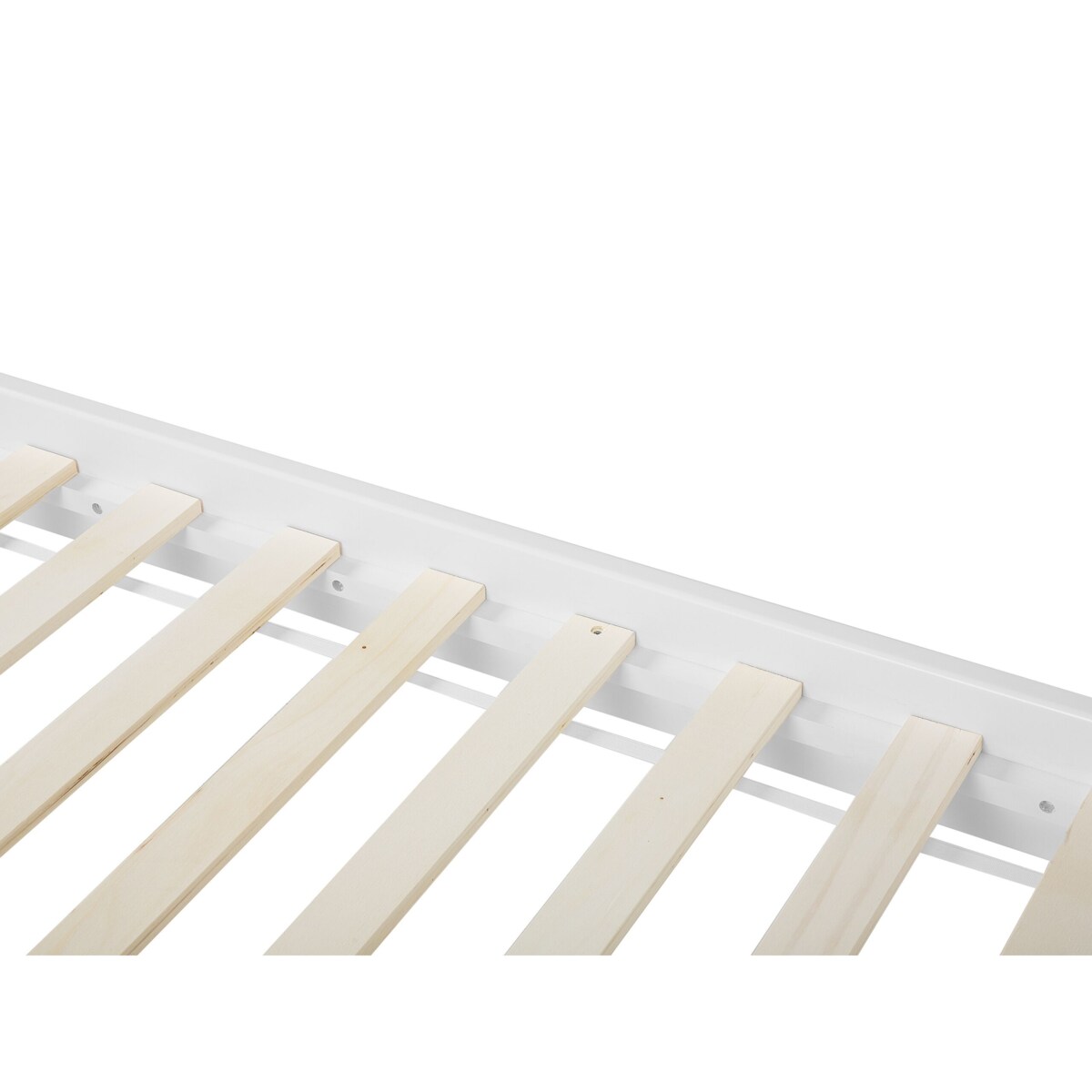 Łóżko drewniane 140 x 200 cm białe TANNAY