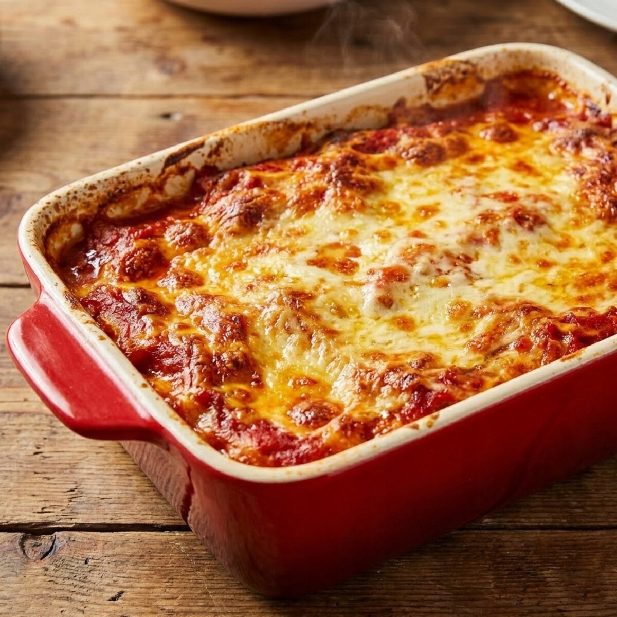 NACZYNIE ŻAROODPORNE MAŁE CERAMICZNE CZERWONE DO PIEKARNIKA PIECZENIA 20cm