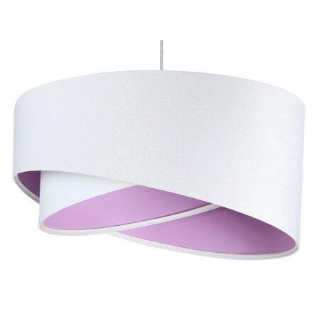 Lampa wisząca GEMSTONE WHITE biała/fioletowa