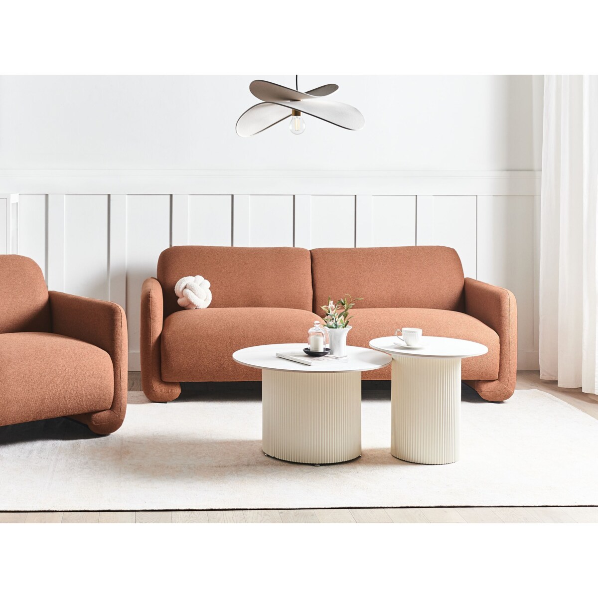 Sofa dla 3 osób SALAND Złoty brąz