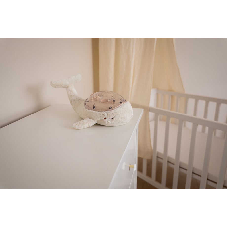 Projektor z pozytywką - Wieloryb biały ECO - Cloud b® Tranquil Whale™