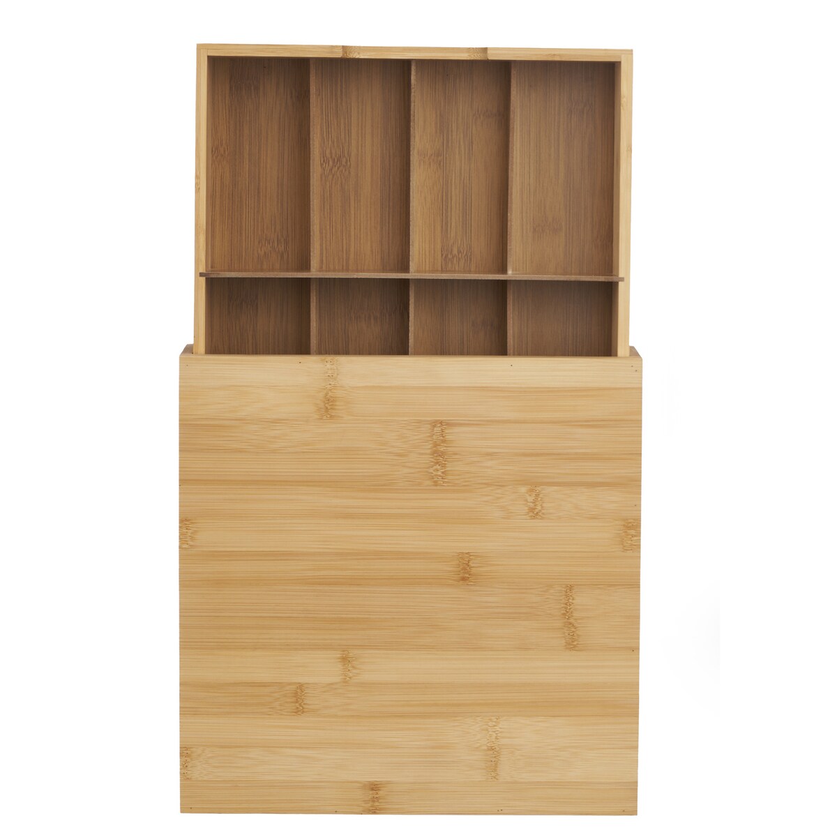 Bambusowy pojemnik na kapsułki do kawy, 8 przegródek, 30 x 30 cm