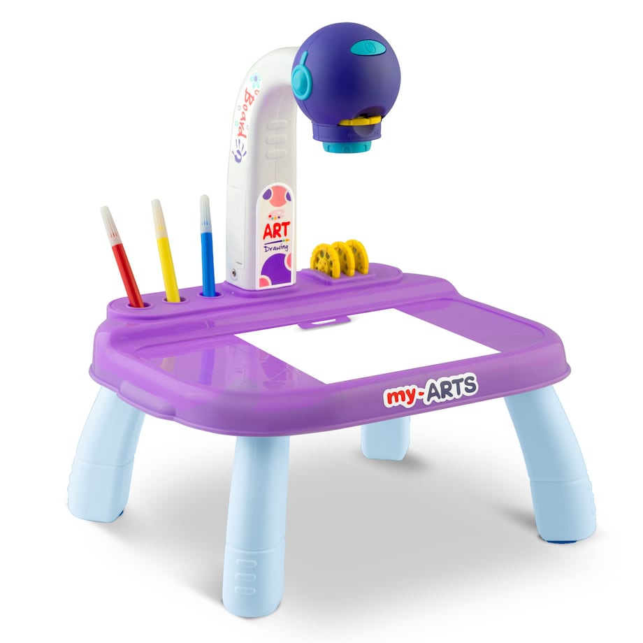 Projektor do nauki rysowania Ricokids RK-737 fioletowy + akcesoria 773700
