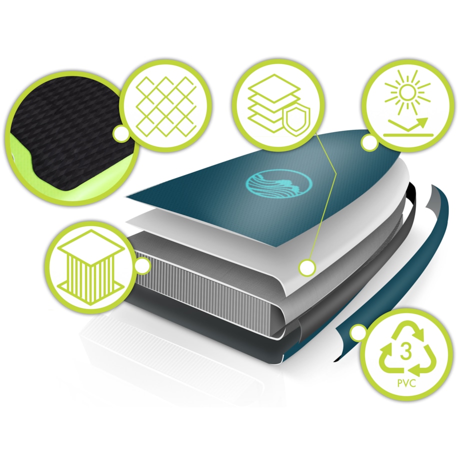 Deska SUP do pływania pompowana Paddle Reefbreak 350cm Neo-Sport ZESTAW