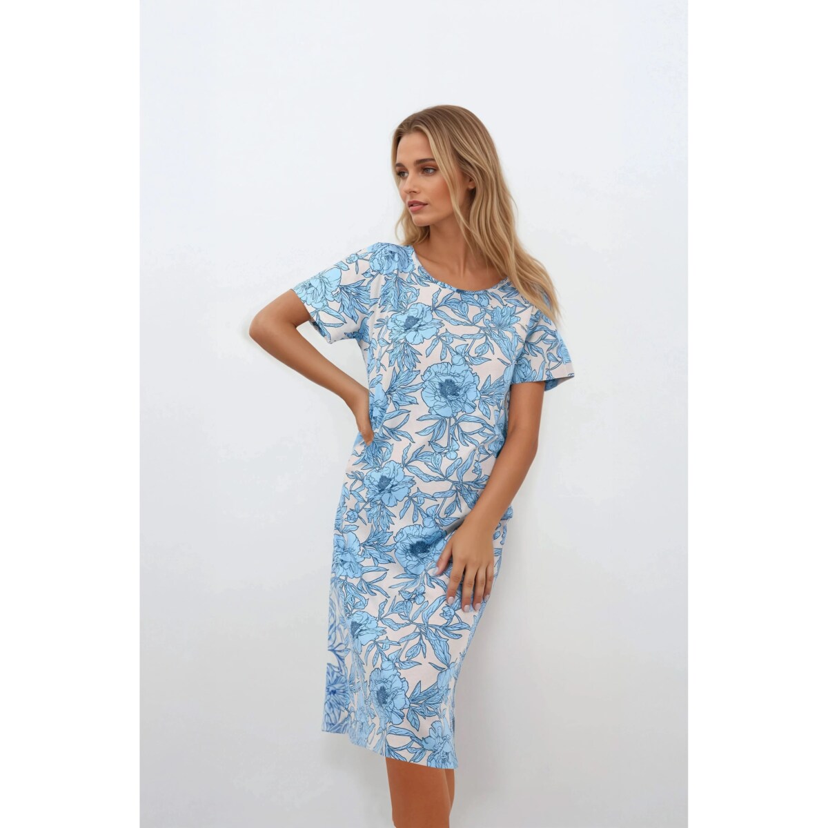 Koszula Blue Peony Blue, S